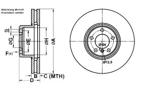 Tarcze Hamulcowe 2szt. Bmw 7 (e65 E66 E67) 4.8 03.