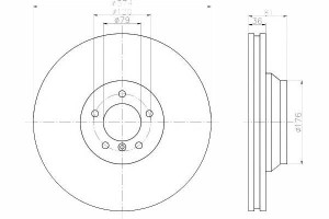Tarcze Hamulcowe 2szt Bmw Przód E65 E66 745d 760i