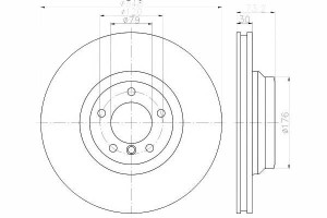 Tarcze Hamulcowe 2szt Bmw Przód E90-93 05- Textar