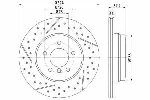 Tarcze Hamulcowe 2szt Bmw Tył 1 3 2,0-3,0 05-13 Te