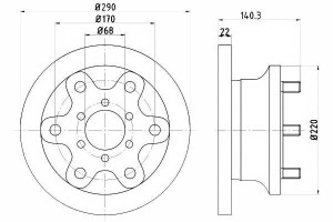 Tarcze Hamulcowe 2szt Iveco Przód 35.10-49.12 96-
