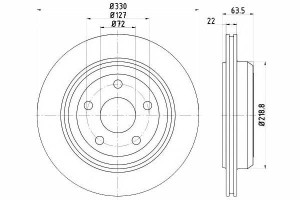 Tarcze Hamulcowe 2szt Jeep Tył Grand Cherokee 3,0-