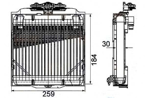 Chłodnica Oleju Automat Behr Hella 17217572542 757