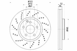 Tarcze Hamulcowe 2szt Mercedes Przód Cls C218 11-