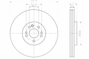 Tarcze Hamulcowe 2szt Mercedes Przód M (w163) 2.7-
