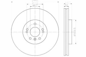 Tarcze Hamulcowe 2szt Mercedes Przód W164 W251 3,0
