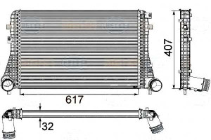 Intercooler Behr Hella 3c0145805an 3c0145805am 3c0