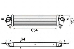 Intercooler Nissan X-trail 07- Behr Hella