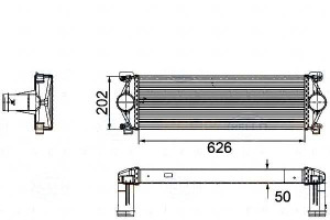 Intercooler Renault Mascott 3,0dci 04- Behr Hella