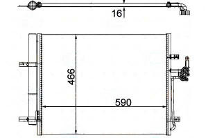 Skraplacz Behr Hella 1563248 1460537 1481851 7g911