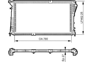 Chłodnica Opel Vivaro Renault Trafic 2,0-2,5dci 06