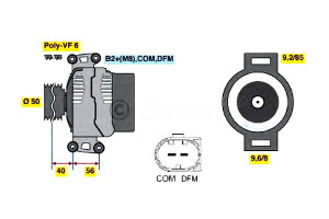 Alternator Bosch 13154000280 131540002 14154070280