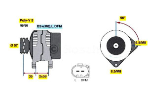 Alternator (14v 90a) Seat Cordoba Ibiza Iii Ibiza