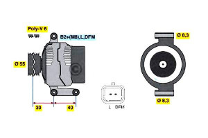 Alternator Dacia Logan 1,4 Bosch