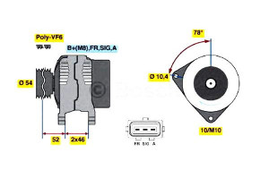 Alternator Ford C-max 07- Bosch