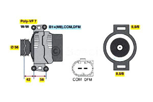 Alternator Mercedes C 160 Kompressor Sportcoupe [2