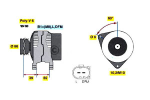 Alternator Vw Passat 98- Bosch