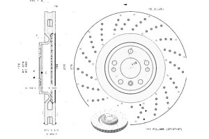 Tarcze Hamulcowe 2szt. Mercedes Gl (x166) Gle (c29