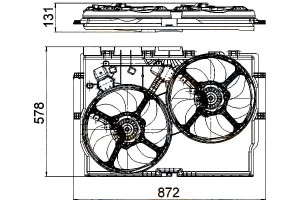 Wentylator Chłodnicy (z Obudową) Fiat Ducato 2.3d