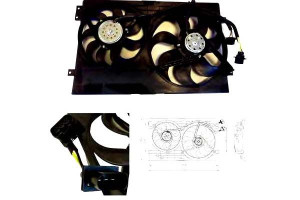 Wentylator Chłodnicy (z Obudową) Audi A3 Tt Seat L