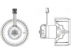 Wentylator Dmuchawa [behr Hella]