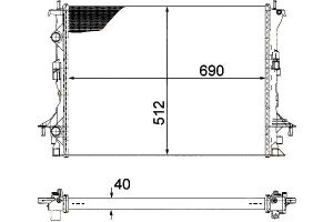 Chłodnica Renault Espace 2,0dci 06- Hella