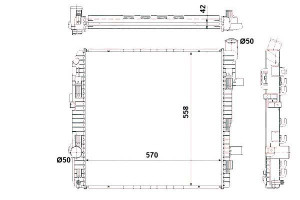 Chłodnica Silnika Mercedes Vario Om900.917-om904.9