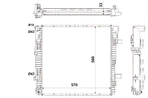 Chłodnica Silnika Mercedes Vario Om602.984-om904.9