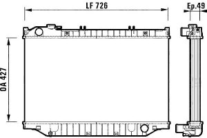 Chłodnica Silnika Toyota Land Cruiser Land Cruiser
