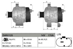 Alternator (14v 170a) Bmw 1 (f20) 1 (f21) 3 (f30 F