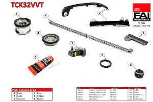 Zestaw Łańcucha Rozrządu Nissan Dohc Almera Ii 1.5