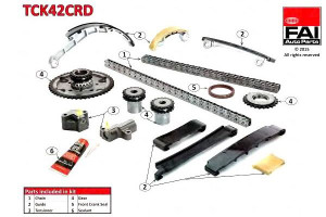 Zestaw Łańcucha Rozrządu Nissan Dohc Navara 2.5dci