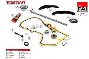 Zestaw Łańcucha Rozrządu Vw Golf V 1.4 Tsi (05-09)