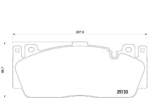 Klocki Hamulcowe Bmw 5 F10 F18 M5 11- Przód Brembo