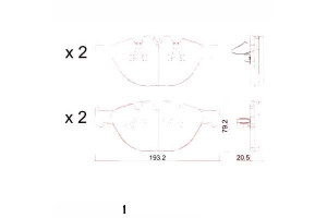 Klocki Hamulcowe Bmw 7 E65.e66 760 02- Zimmermann