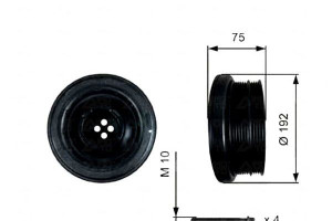 Koło Pasowe Wału Korbowego Bmw 3 (e46) 3 (e90) 3 (