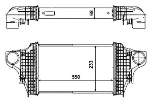 Intercooler Mercedes R Klasa 280cdi 320cdi 300cdi
