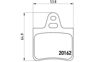 Klocki Hamulcowe Citroen Xm 89-00 Tył Brembo