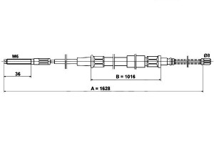 Linka Hamulca Ręcznego Vw Passat 1.6-1.9d 02.88-05
