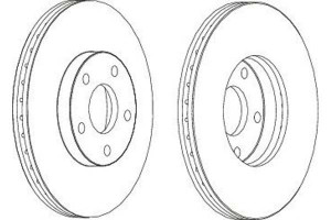 Tarcze Hamulcowe 2szt Ford Tourneo Connect Transit