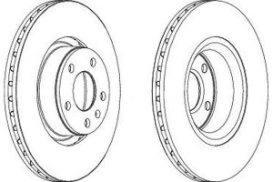 Tarcze Hamulcowe 2szt Audi A6 2.0d/2.4 05.04-08.11