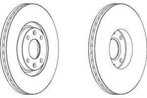 Tarcze Hamulcowe 2szt Citroen C4 C4 Grand Picasso