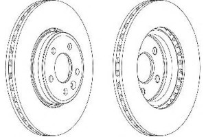 Tarcze Hamulcowe 2szt Audi A4 A4 Allroad A5 1.4-2.