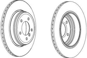 Tarcze Hamulcowe 2szt Bmw 5 (e60) 5 (e61) 6 (e63)