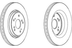 Tarcze Hamulcowe 2szt Honda Cr-v Iii Cr-v Iv 1.6d-