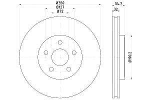 Tarcze Hamulcowe Hella Pagid 68035012ab 68035012ad