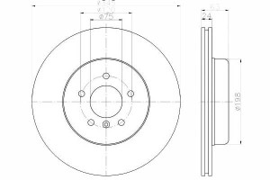 Tarcze Hamulcowe 2szt Bmw Tył E60 535d 550i 345mm