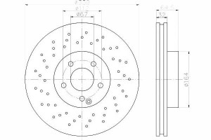 Tarcze Hamulcowe 2szt Mercedes Przód W211 R230 02-