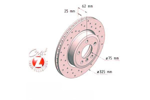 Tarcze Hamulcowe 2szt Bmw X3 E83 03-10 Zimmermann