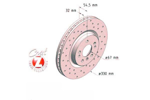 Tarcze Hamulcowe 2szt Mercedes W164 Ml-klasa 05- Z